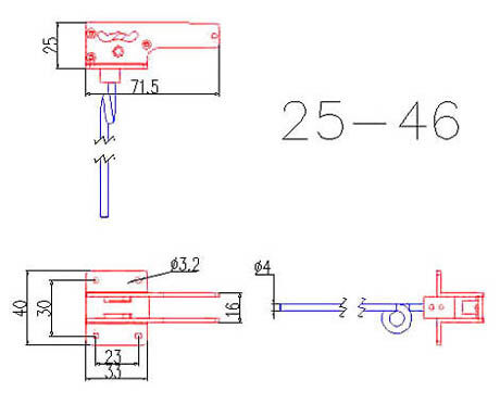 25 - 46 90 Degree Main Electric Retracts