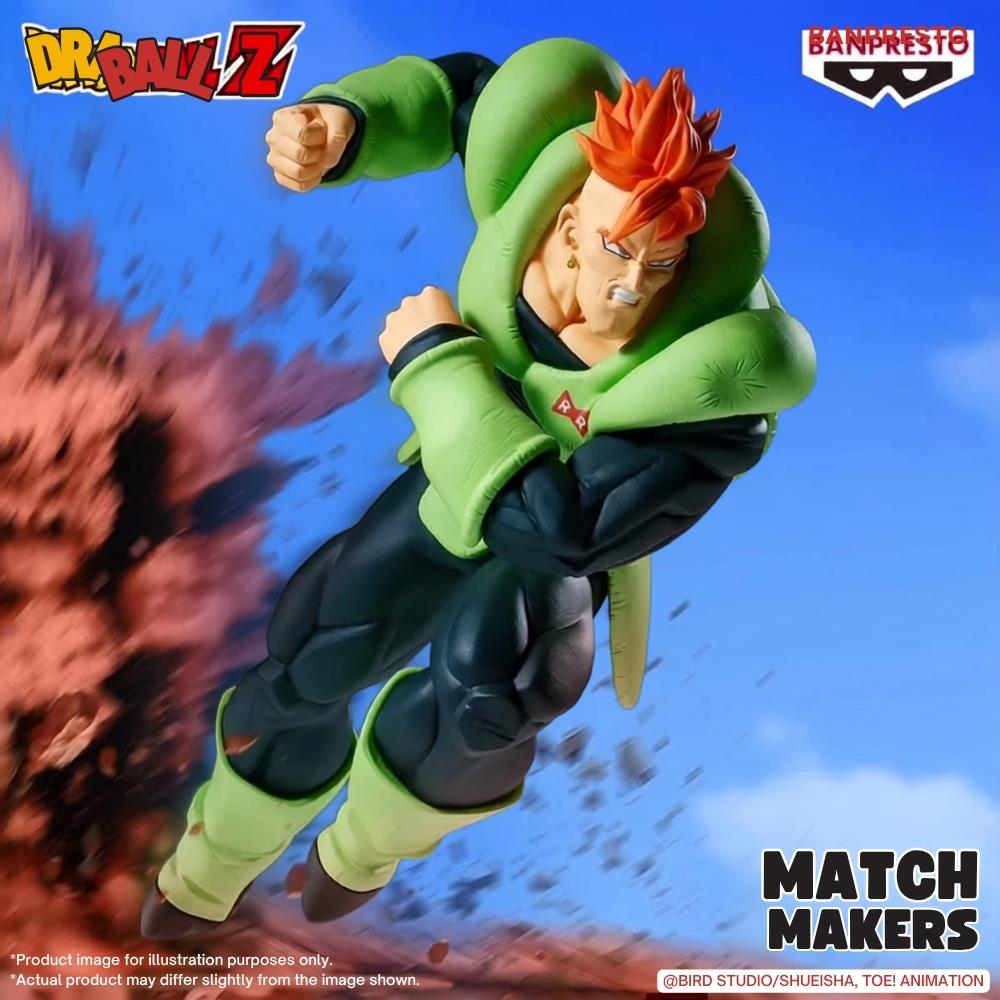 Bandai - Dragon Ball Z Match Makers Android 16 (Vs Cell) Figure