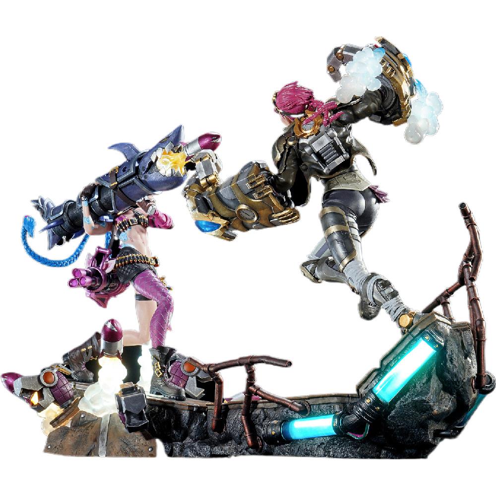 PureArts League of Legends - Jinx & Vi 1/6 Scale Statue Bundle