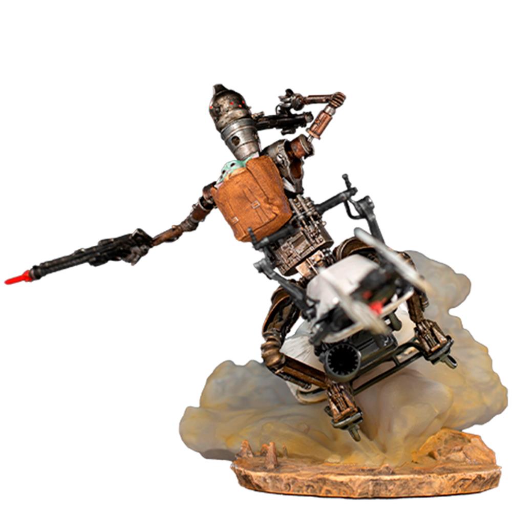 Iron Studios The Mandalorian - IG-11 and The Child Statue Deluxe Art Scale 1/10