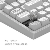 Dark Project ALU Terra Nova White - Wireless Gaming Keyboard (ANSI)