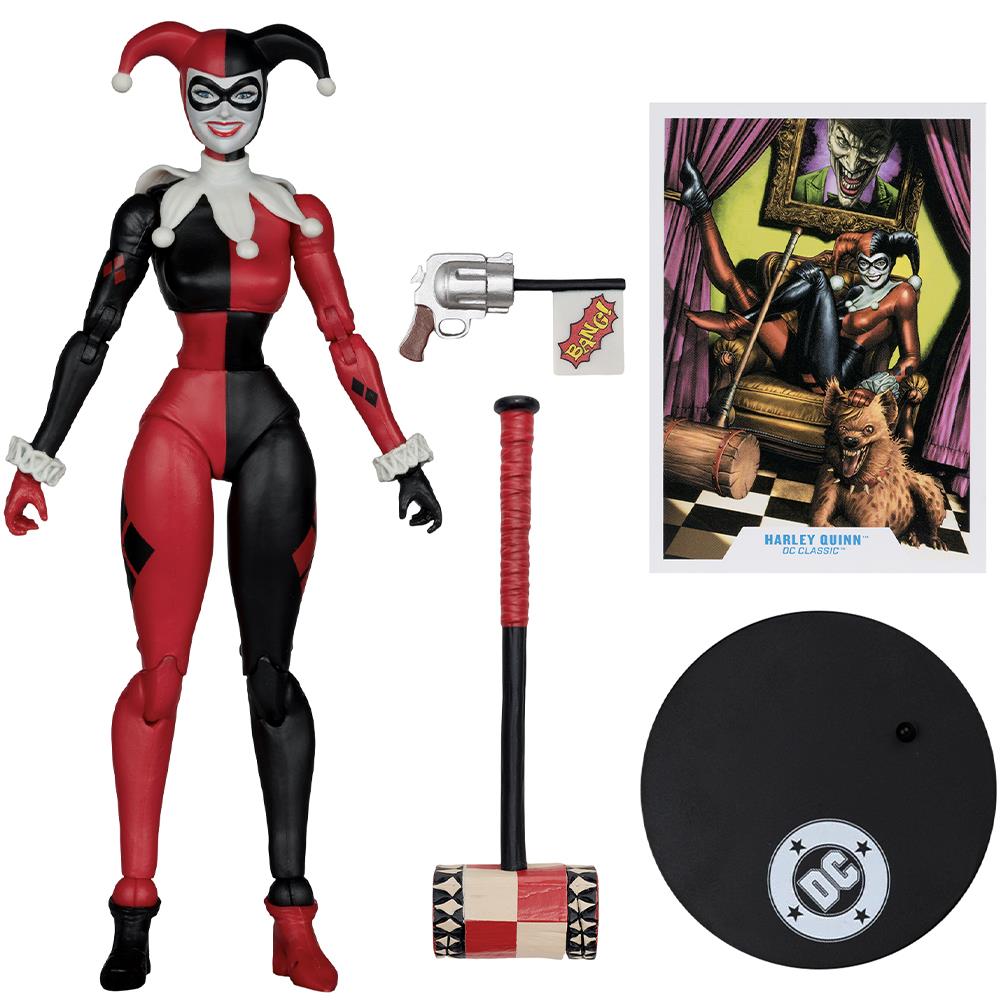 DC Multiverse Harley Quinn (DC Classic) 7" Action Figure Gold Label McFarlane Toys