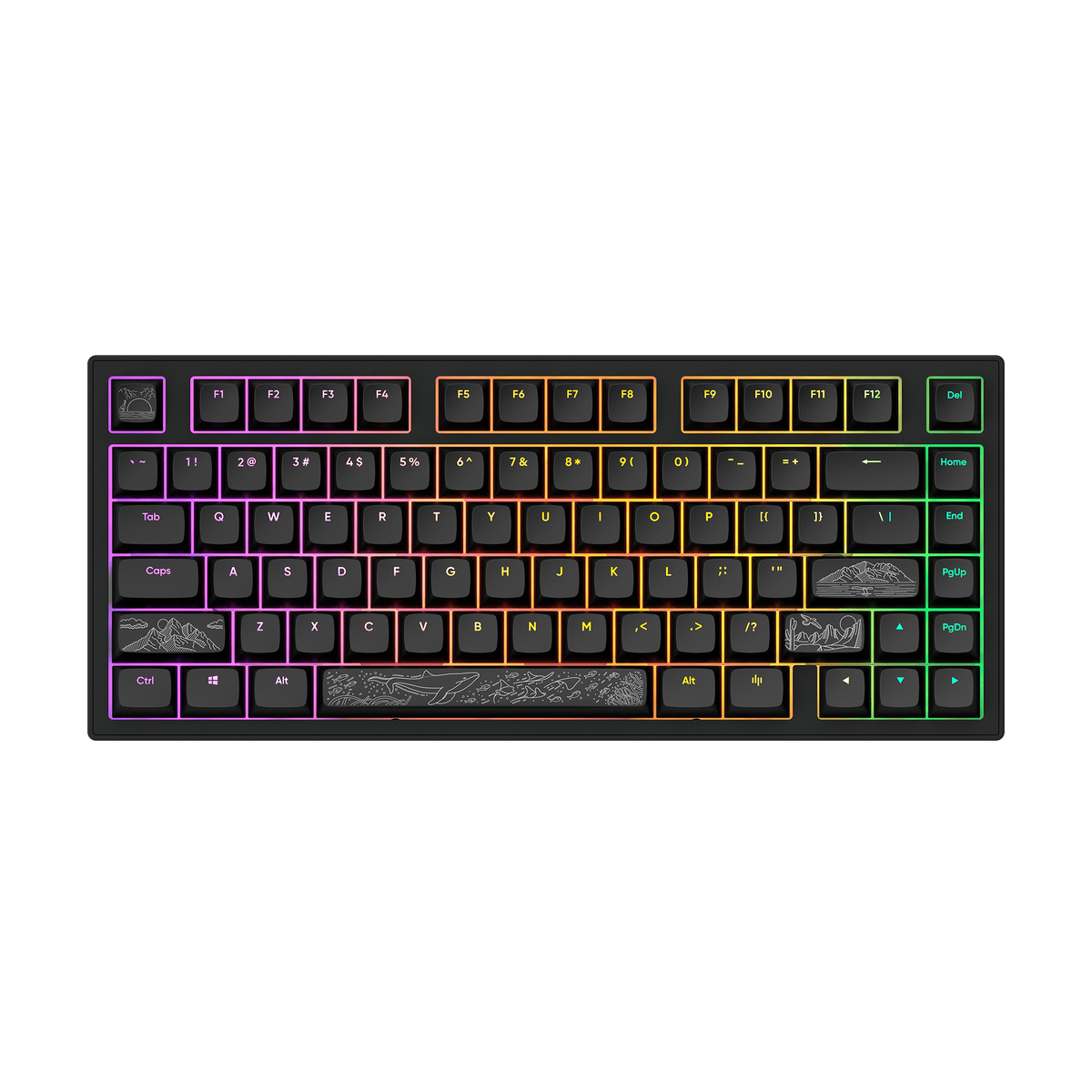 Dark Project ALU Terra Nostra Black - Wired Gaming Keyboard (ANSI)