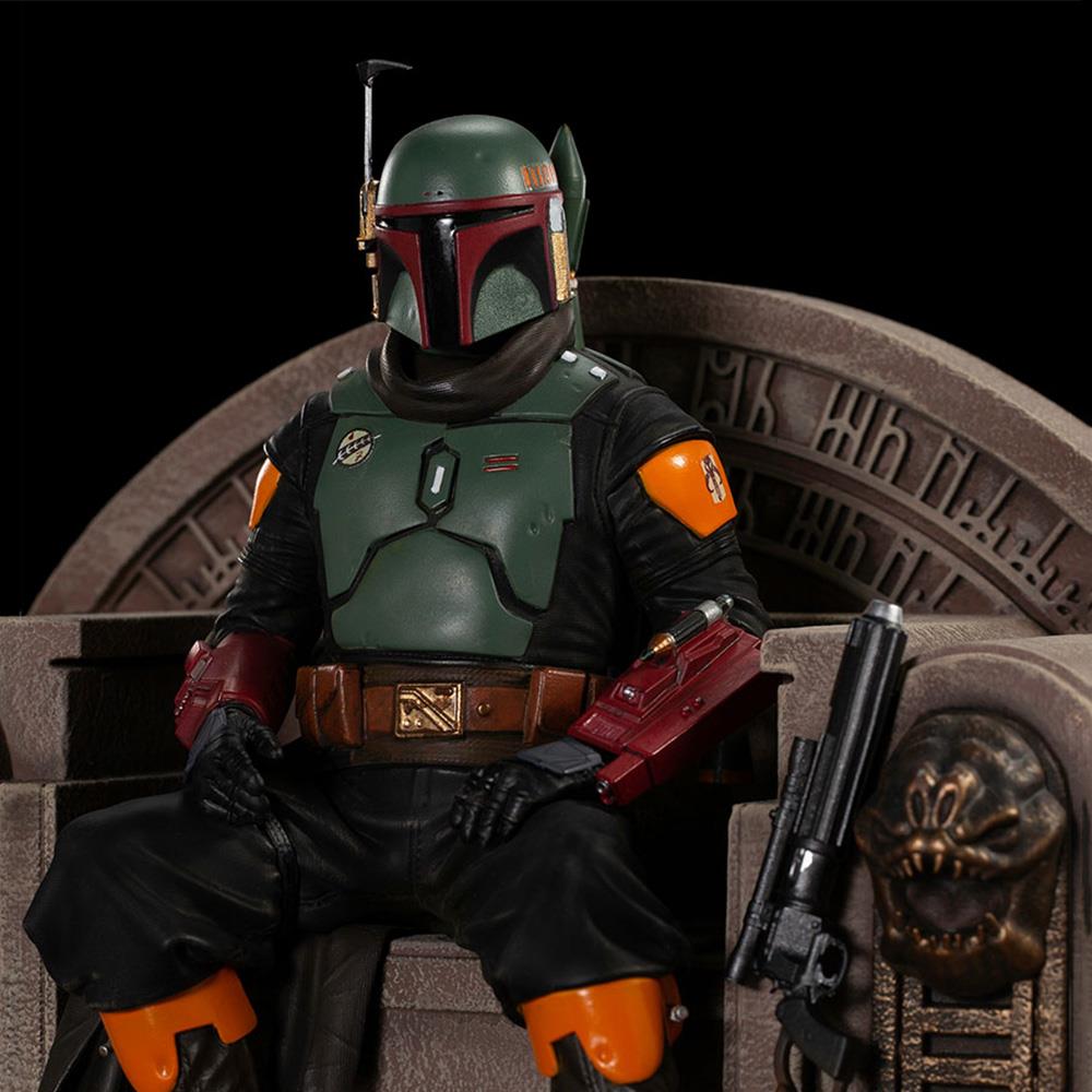 Iron Studios Star Wars - Boba Fett on Throne Statue Delux Art Scale 1/10
