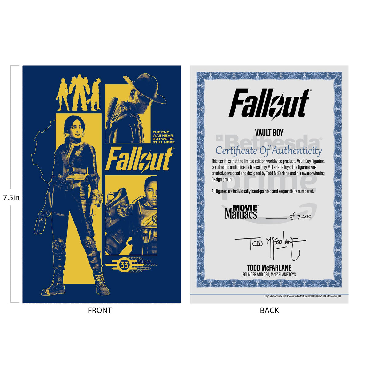 Fallout Vault Boy (Version 3) 5in Posed Figure McFarlane Toys