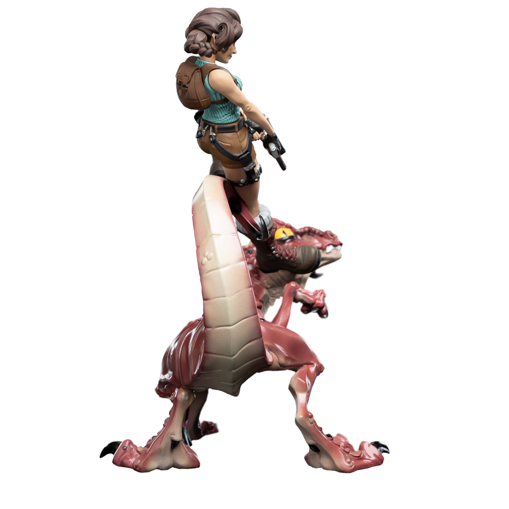 Weta Workshop Tomb Raider - Lara Croft & Raptor Figure Mini Epics