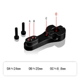 POWER HD HD-METALARMD - Black Aluminium Super Strong Servo Horn 25t