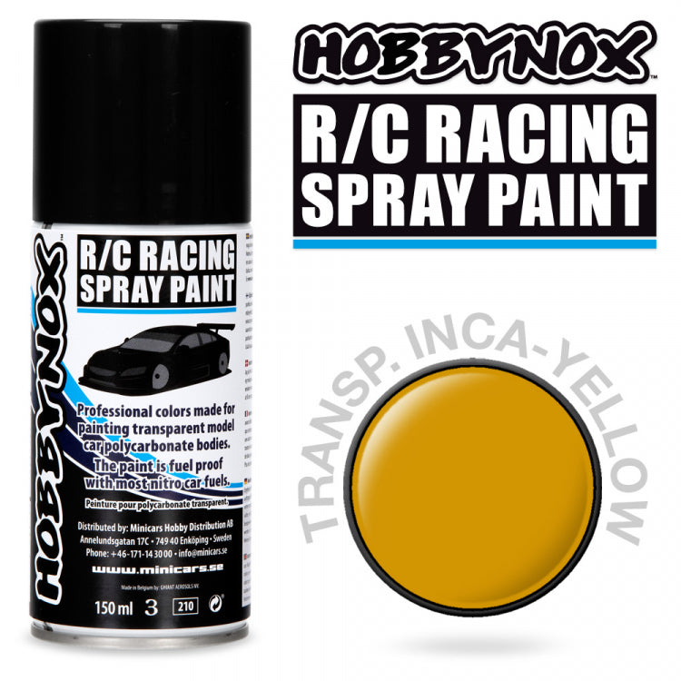 Transparent Inca Yellow R/C Racing Spray Paint 150 ml