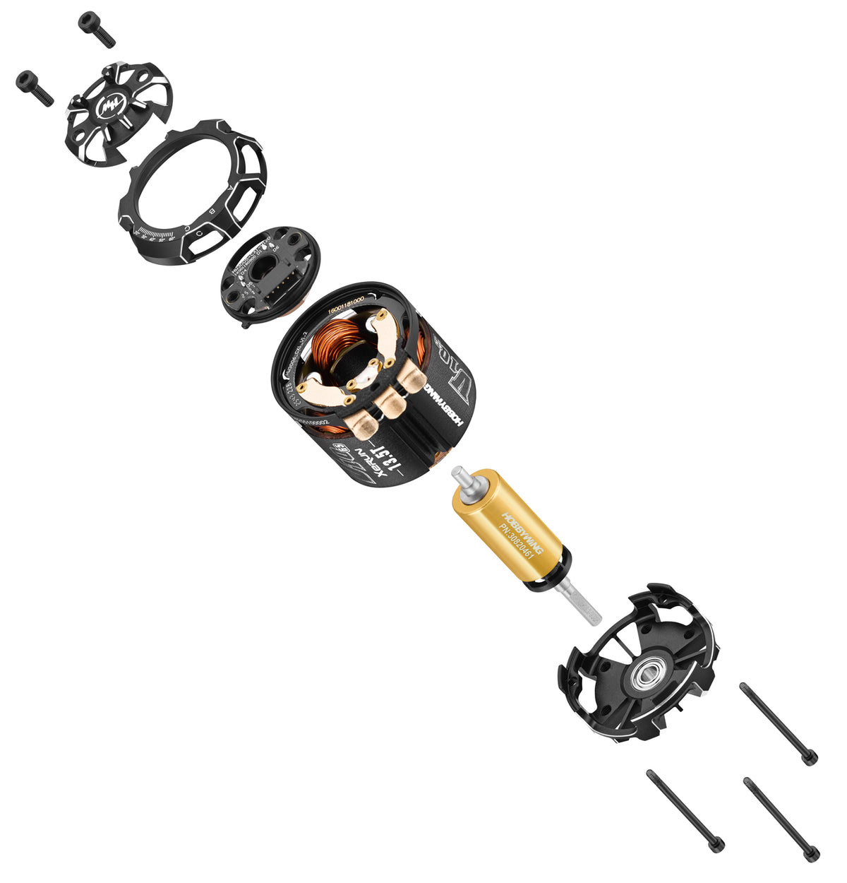 Motor XeRun V10 17.5T Black G5 Torque Stock