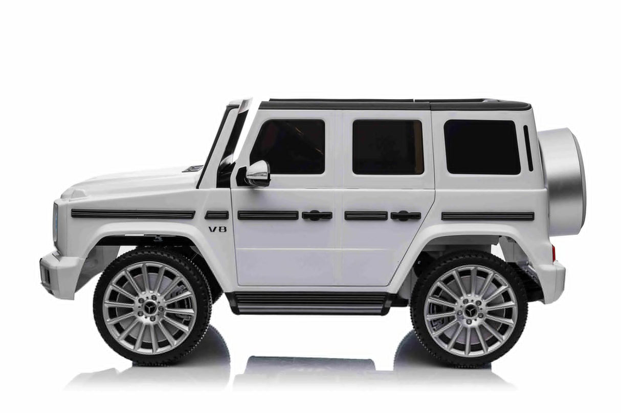 Batteri børnebil Mercedes G500 hvid 12 volt