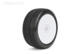JETKO JK1010CUSRW - Jetko J Ten Composite U.Soft 1:8 Buggy Pre-glued White Revo Rims 2 pcs