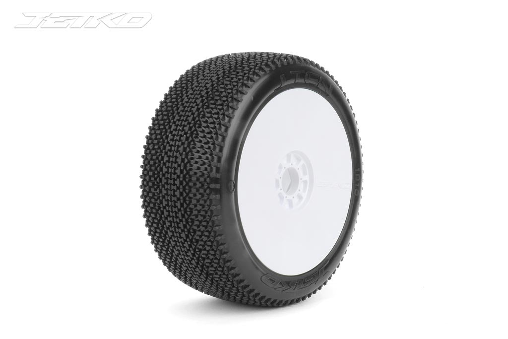 JETKO JK1010USRW - Jetko J Ten Ultra Soft 1:8 Buggy Pre-glued White Revo Rims 2 pcs