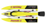 Mad Shark F1 V3 2.4G RTR Brushed Yellow