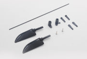 ABS Rudder (2) and rudder linkage set Binary