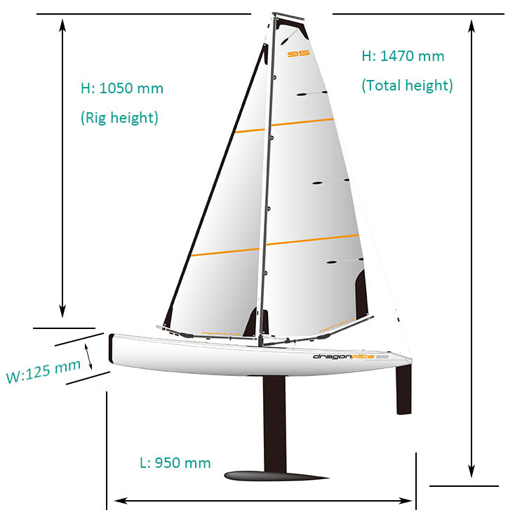 Sailboat Dragon Flite 95 V2 PNP w/o Radio Equipment*