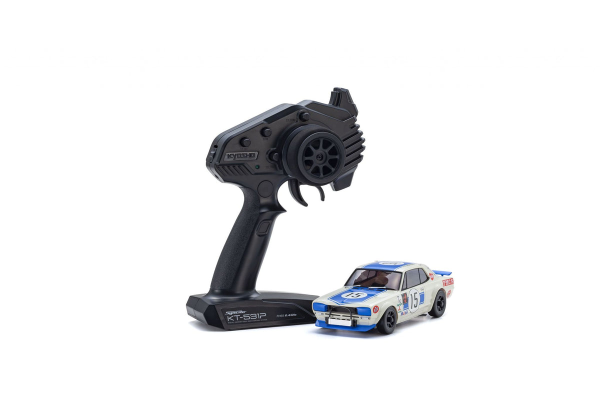 KYOSHO K.32643BL - Mini-Z AWD Skyline 2000GT-R KPGC10 Racing'72 Blue No15 MA020/KT531P