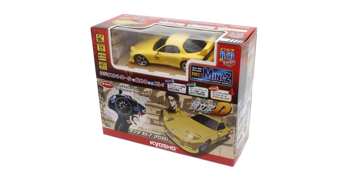 KYOSHO EGG K.66603A - Kyosho First Mini-Z 1:28 Initial-D Mazda RX-7 FD3S YE