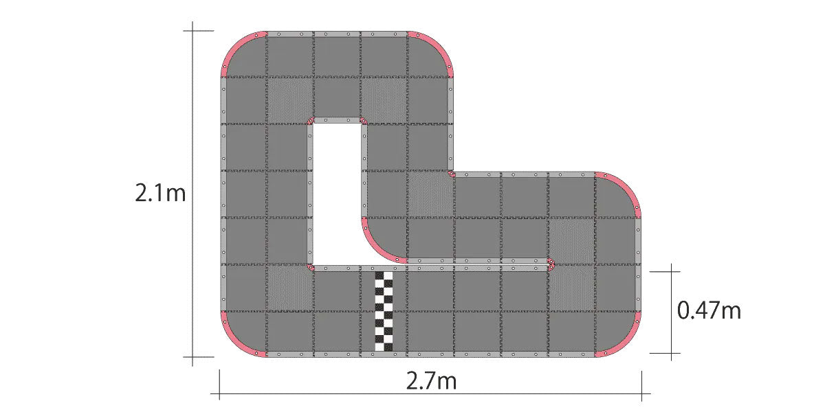 KYOSHO K.87033B - Kyosho Mini-Z Grand Prix Circuit 30 Urethane 48pcs - 30x30