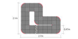 KYOSHO K.87033B - Kyosho Mini-Z Grand Prix Circuit 30 Urethane 48pcs - 30x30