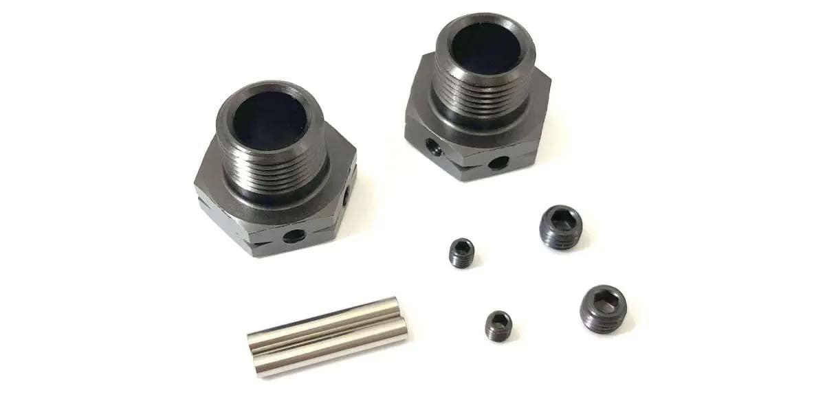 KYOSHO K.IFW625WB - Kyosho Inferno MP9-MP10 Wide Wheel Hub 2 pcs Gun Metal