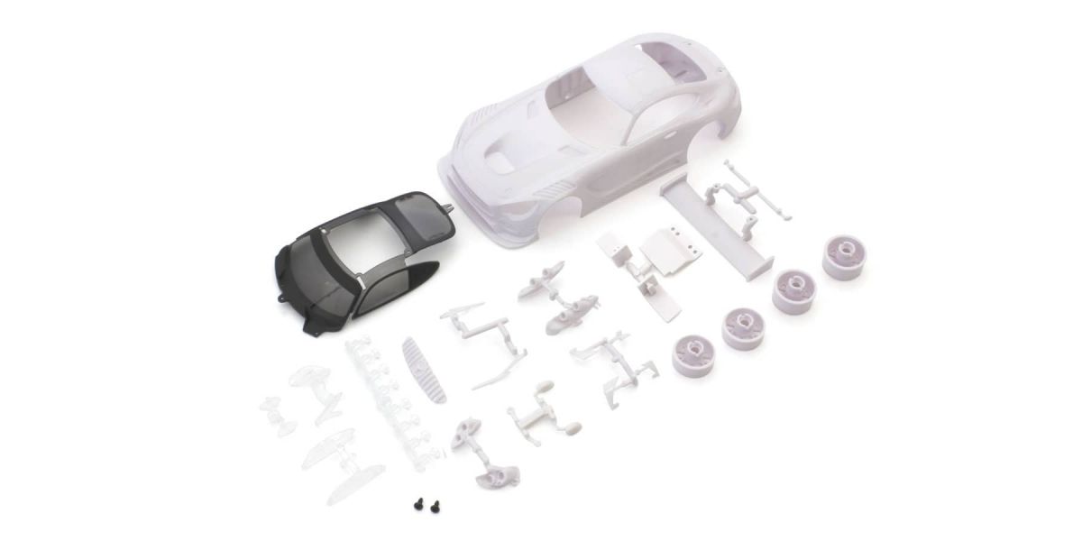 KYOSHO K.MZN198 - Bodyshell Mercedes AMG GT3 Mini-Z + 2WD Rims White Body