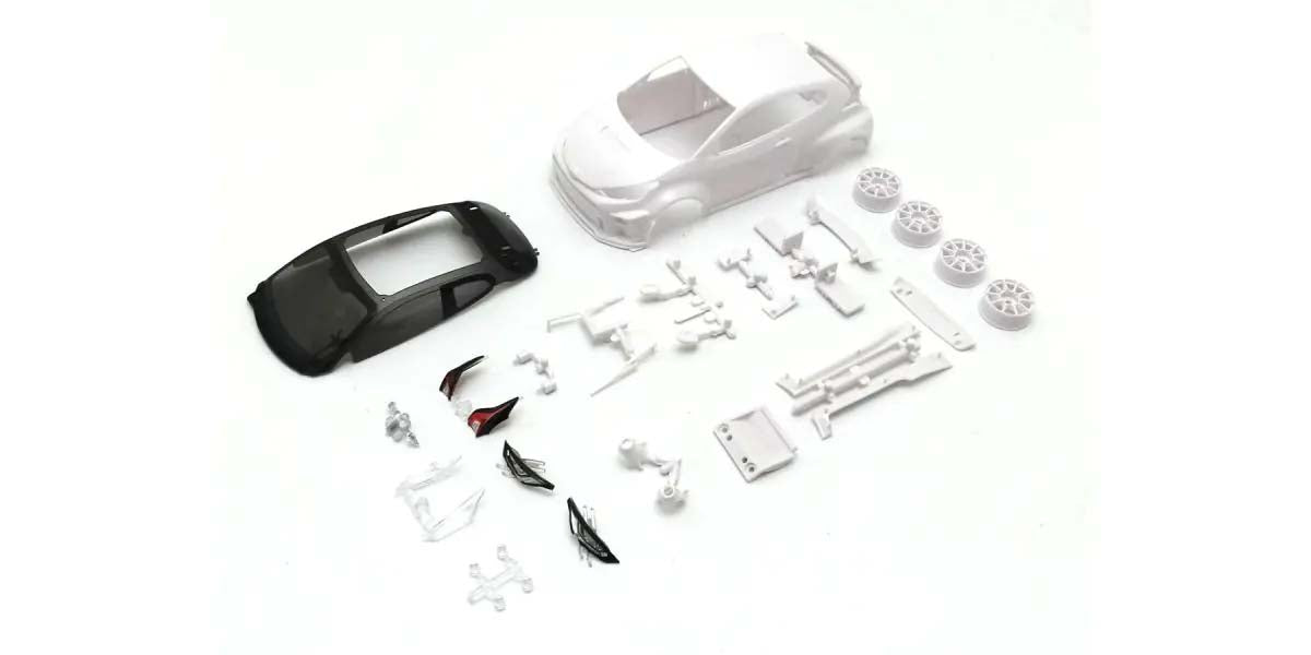 KYOSHO K.MZN218 - Bodyshell Toyota Yaris GRMN Circuit Mini-Z + Jantes 4WD A peindre