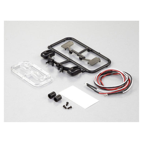 DISC.. Rear view mirror set "Type-F" incl. LED's