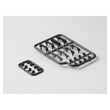 Door handles set, black plastic