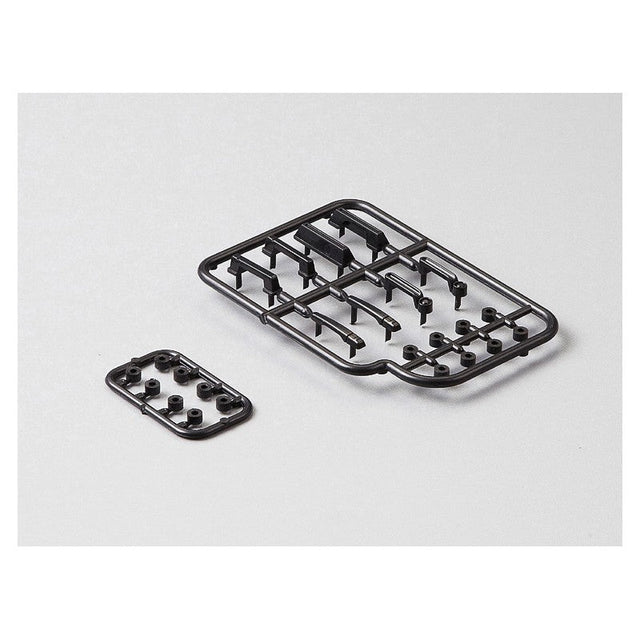 Door handles set, black plastic