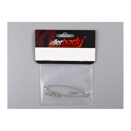 Body Clips (4pcs.) with Metal cord 120mm (2pcs.)