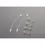 Body Clips (4pcs.) with Metal cord 80mm (2pcs.)