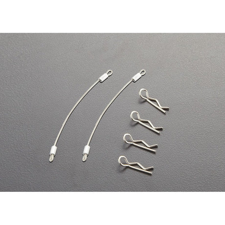 Body Clips (4pcs.) with Metal cord 80mm (2pcs.)
