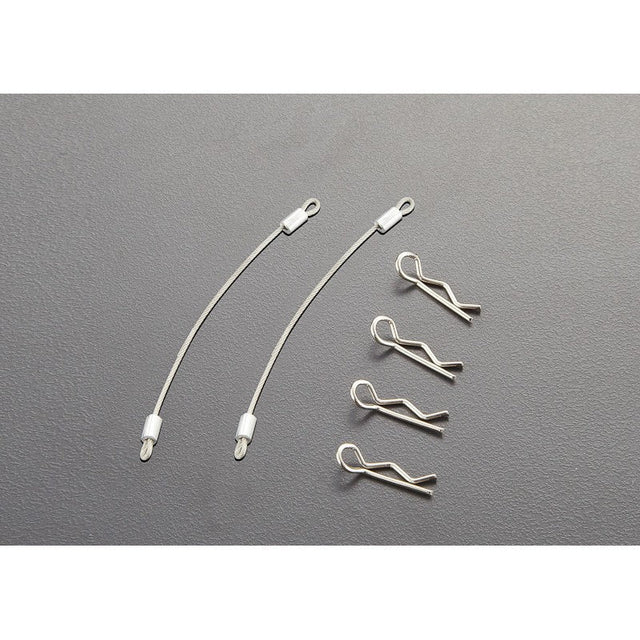 Body Clips (4pcs.) with Metal cord 80mm (2pcs.)