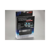 Bumper with LEDs aluminium black 1/10 Truck