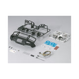 Bumper with LEDs aluminium black 1/10 Truck