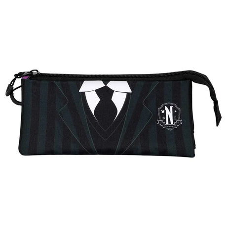 Nevermore uniform triple pencil case - Wednesday