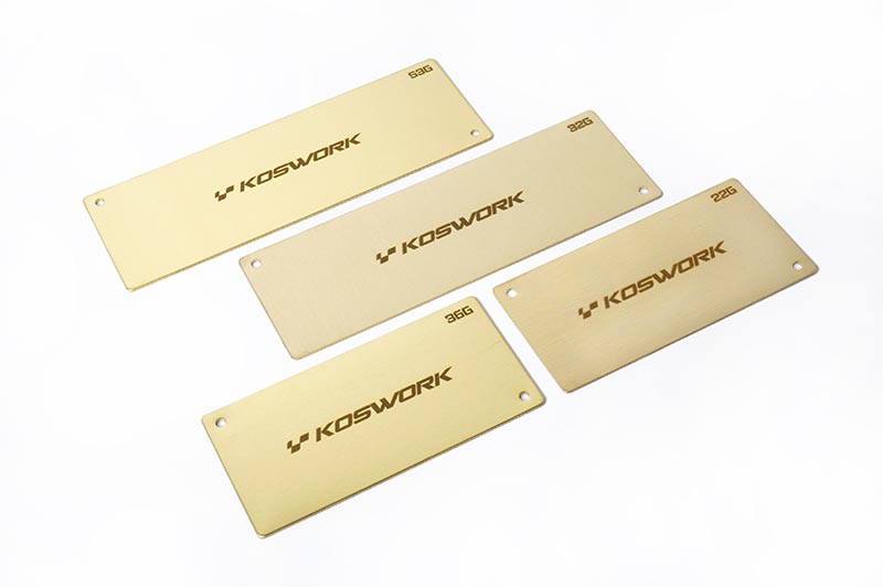 KOSWORK KOS04222 - Shorty Lipo Weight 94x46x1.0mm Koswork - 36g