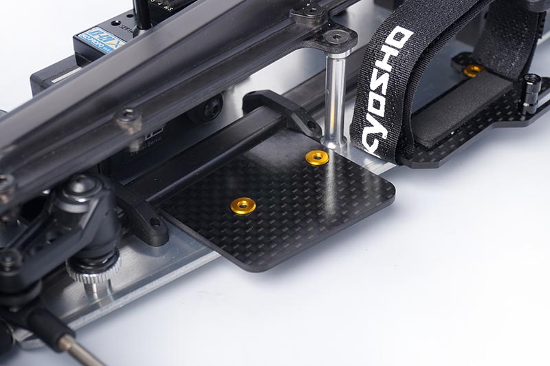 KOSWORK KOS04321 - Carbon Radio Plate & ESC Mount Koswork 2.0mm - Optima Mid