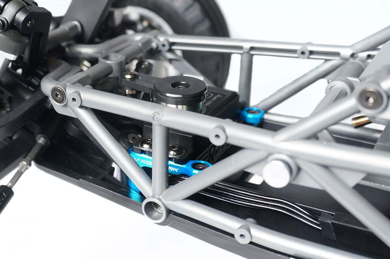 KOSWORK KOS04401 - Koswork Tamiya BBX Servo Mount BB-01 Blue 2 pcs