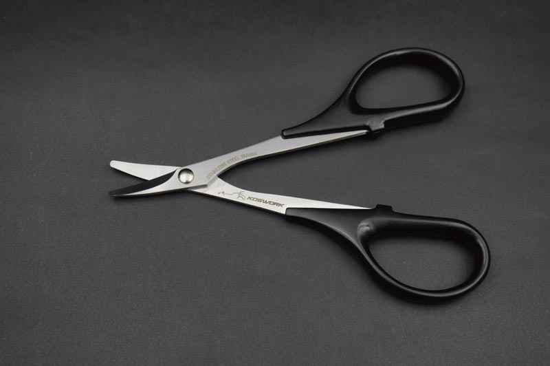 KOSWORK KOS13221 - Koswork Polycarbonate Body Curved Scissors