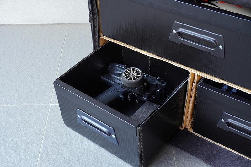 KOSWORK KOS32223 - Koswork 1:10 RC Compact 3 Drawer Bag 600x300x350mm
