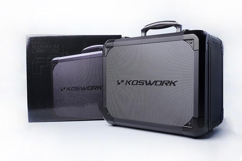 KOSWORK KOS32302-NB4 - Koswork V2 Mini Black Aluminium Case for Flysky Noble NB4