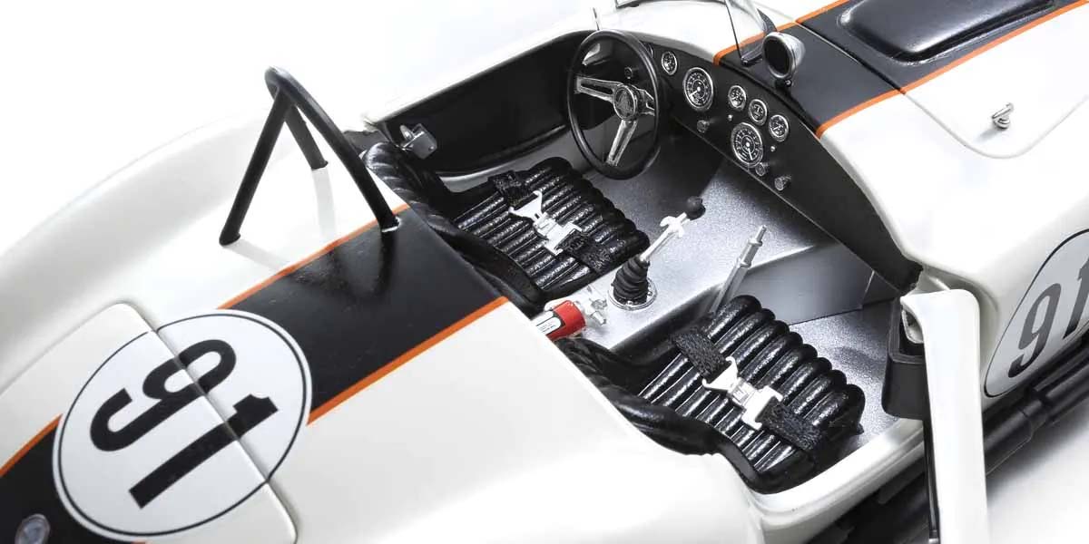 KYOSHO DIE CAST KS08047EW - Kyosho 1:18 Shelby Cobra 427 S/C Essex Wire Bridgehampton 1965 Nr.91