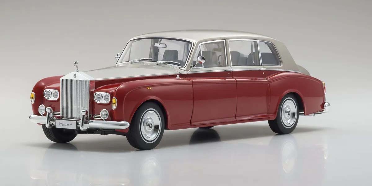 KYOSHO DIE CAST KS08905RLB - Kyosho 1:18 Rolls-Royce Phantom VI EWB 1968 Red-Light Beige