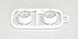 Wheels Set Kyosho Mini-Z MR03 Wide-Offset 1.0 (2) White