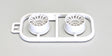 Wheels Set Kyosho Mini-Z MR03 Wide-Offset 2.0 (2) White
