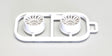 Wheels Set Kyosho Mini-Z MR03 Wide-Offset 3.0 (2) White