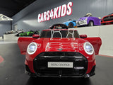Børnebil Mini Cooper S 12 volt metallic rød