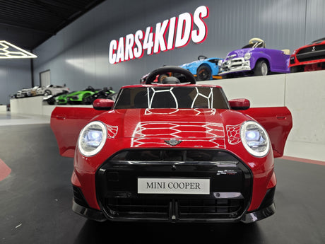 Børnebil Mini Cooper S 12 volt metallic rød