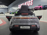Elektrisk børnebil Porsche Taycan 1-personers 12 volt grå